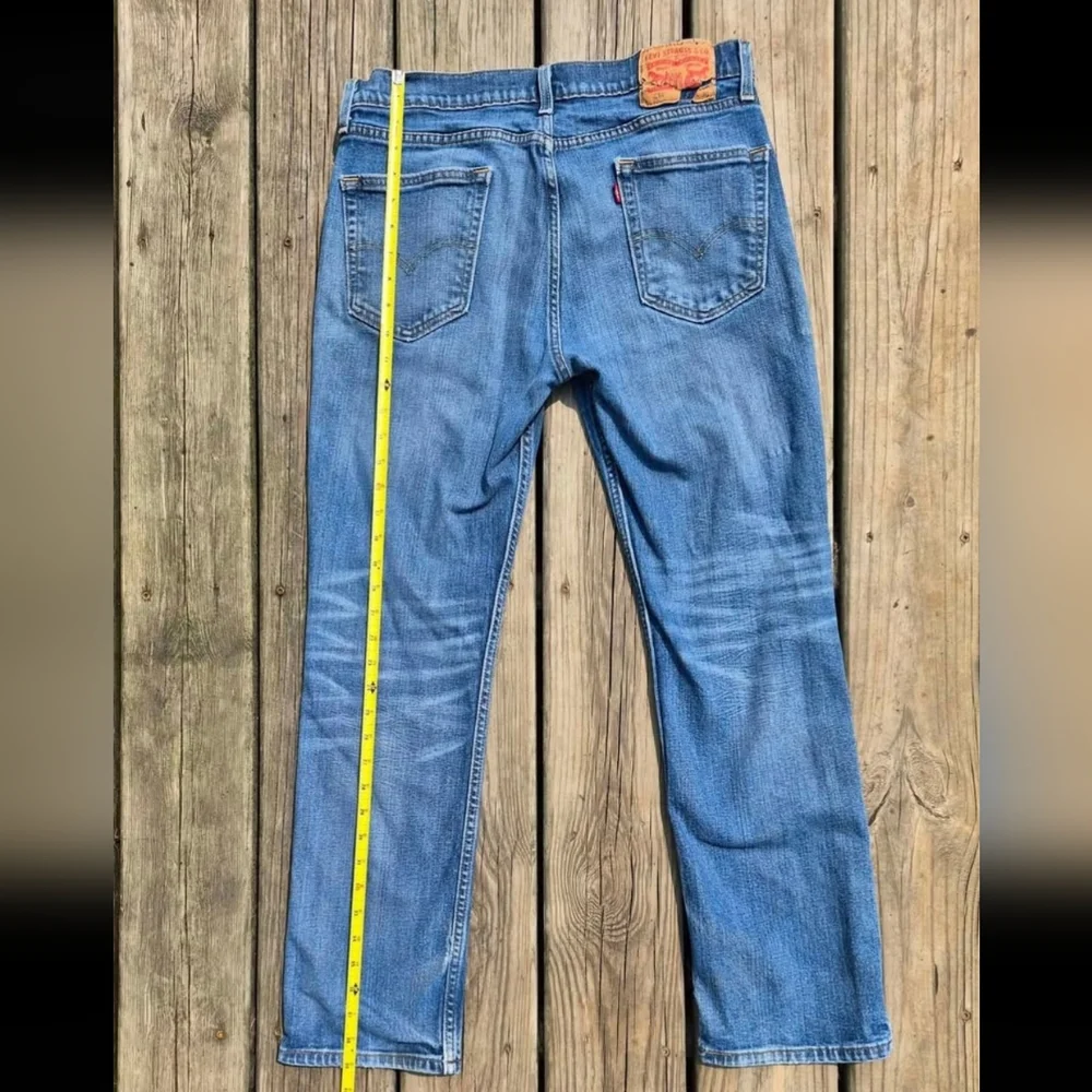Levi's 514 Men's Straight Regular Fit Distressed Blue Jeans W29xL30